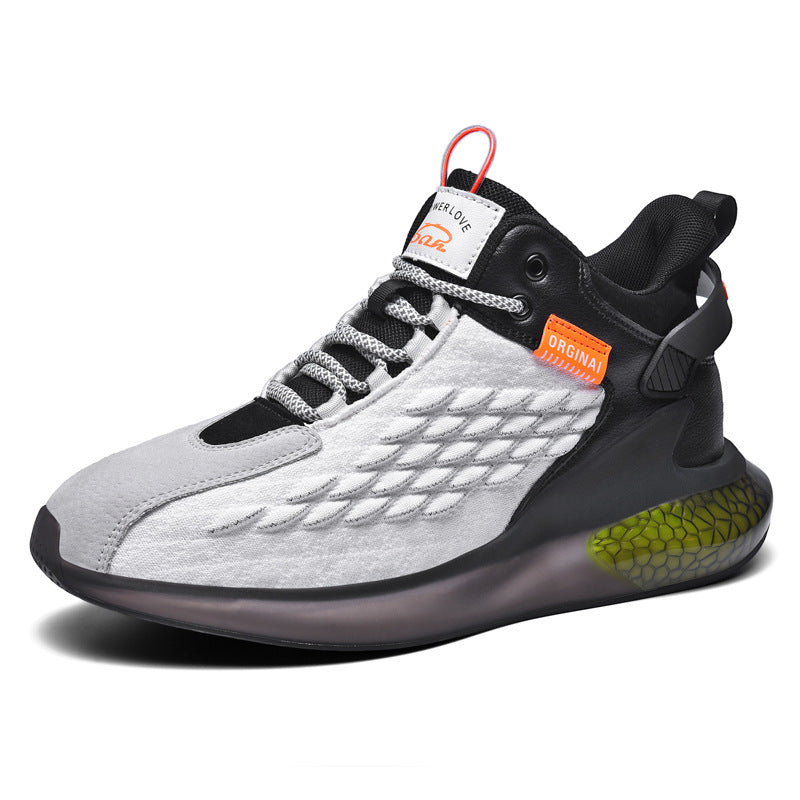 Men's Breathable Luminous Mid-Top Sneakers (Casual) - Blue Cup LLC.