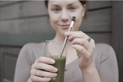 Stainless Steel Collapsible Straw for Outdoor Use - Blue Cup LLC.