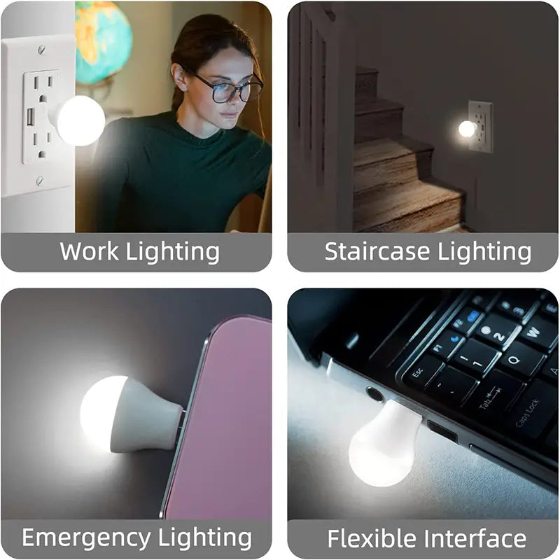USB LED Night Light, Eye-Protection Reading Lamp - Blue Cup LLC.