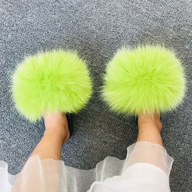 Casual Fur Sandals for Summer Wear Slippers - Blue Cup LLC.
