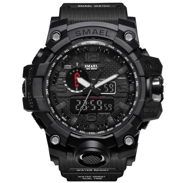 SMAEL 1545 Multifunctional Luminous Outdoor Watch - Blue Cup LLC.