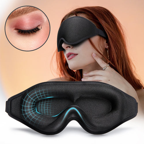 3D Natural Memory Foam Sleep Mask for Comfort - Blue Cup LLC.