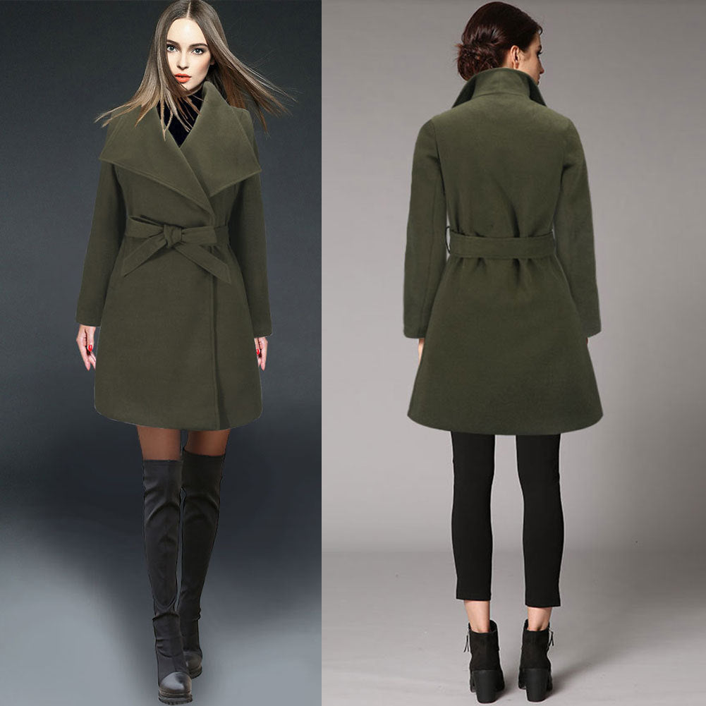 Woolen Coat for Women - Blue Cup LLC.