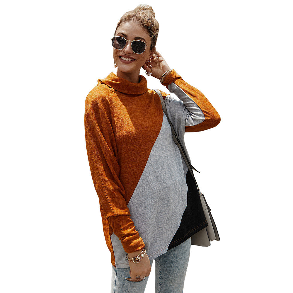 Women's Geometric Stitching T-Shirt and Top - Blue Cup LLC.