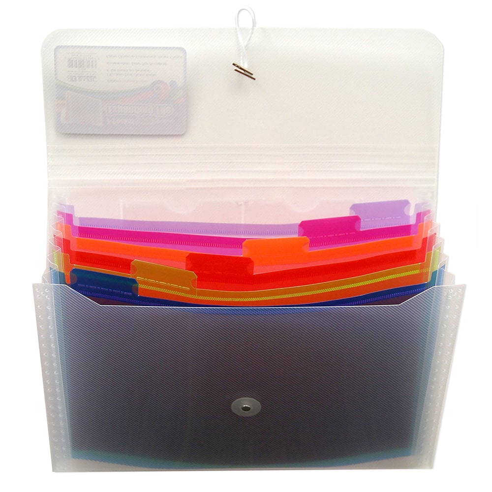 Rainbow 7-Pocket Letter Size Poly Expanding File - Blue Cup LLC.